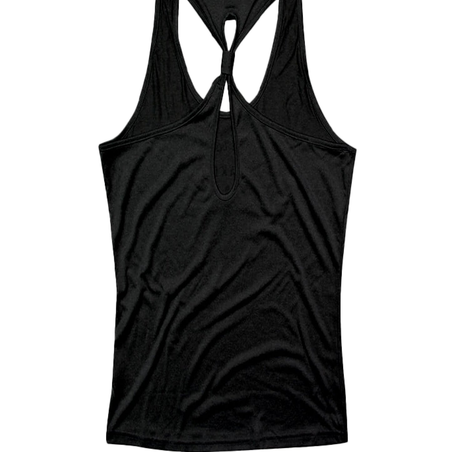 Logo Yoga Knot Tank Top - Black - The Free and The Brave