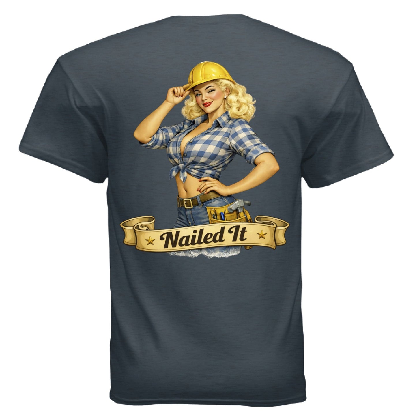 Construction Pin - Up - The Free and The Brave