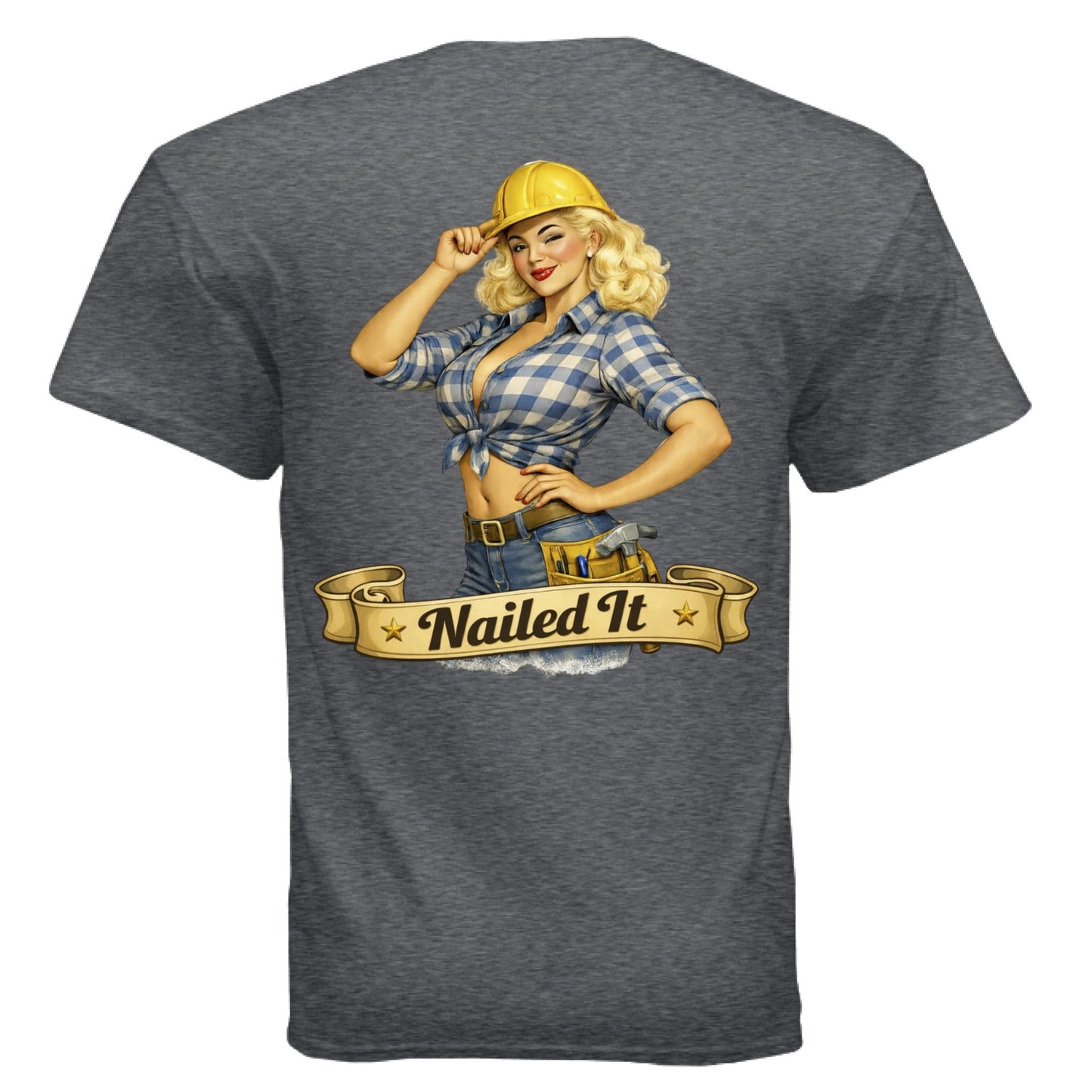 Construction Pin - Up - The Free and The Brave