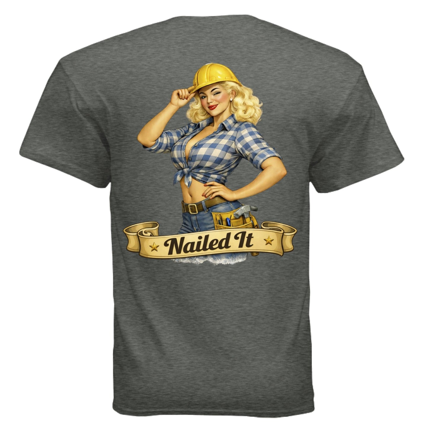 Construction Pin - Up - The Free and The Brave