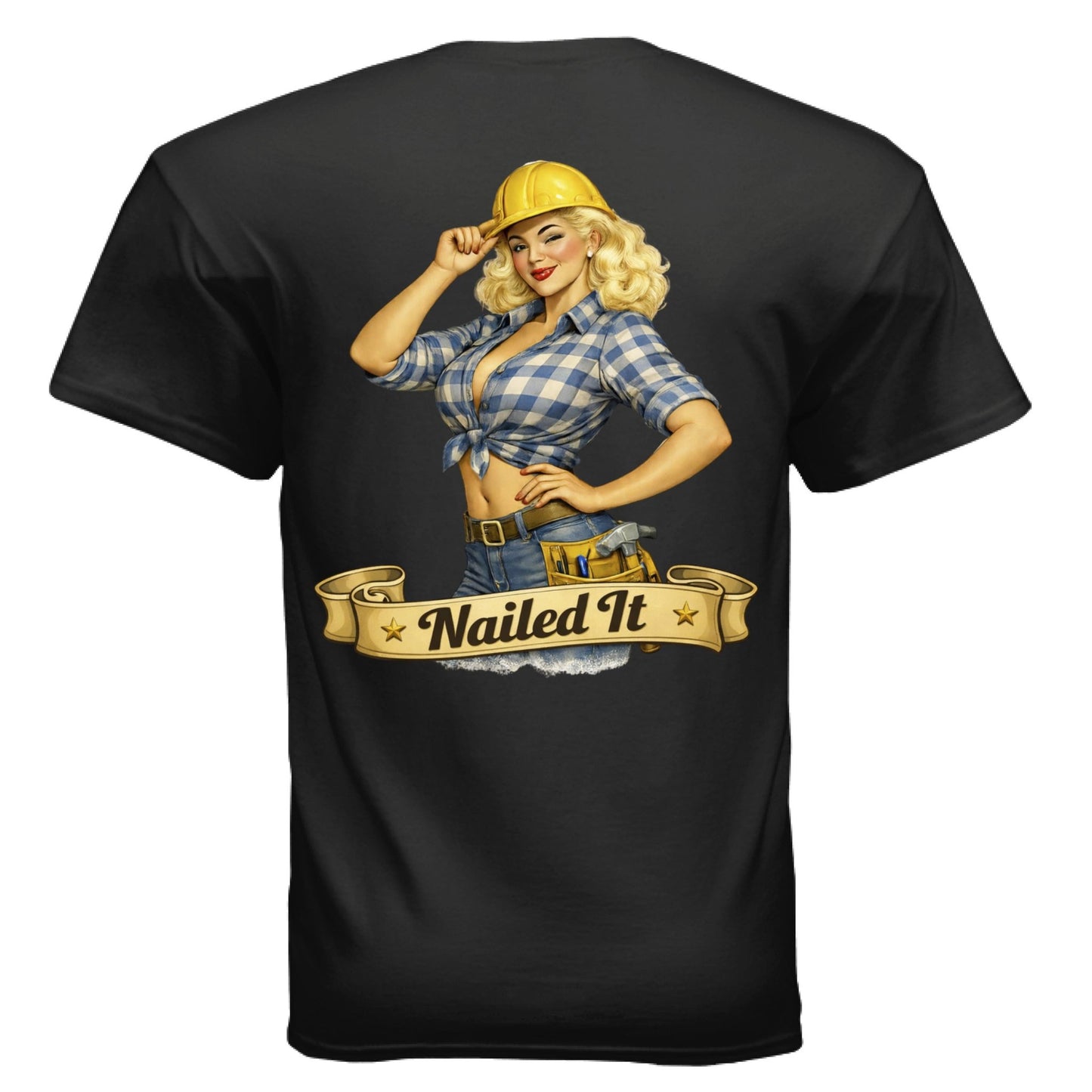 Construction Pin - Up - The Free and The Brave