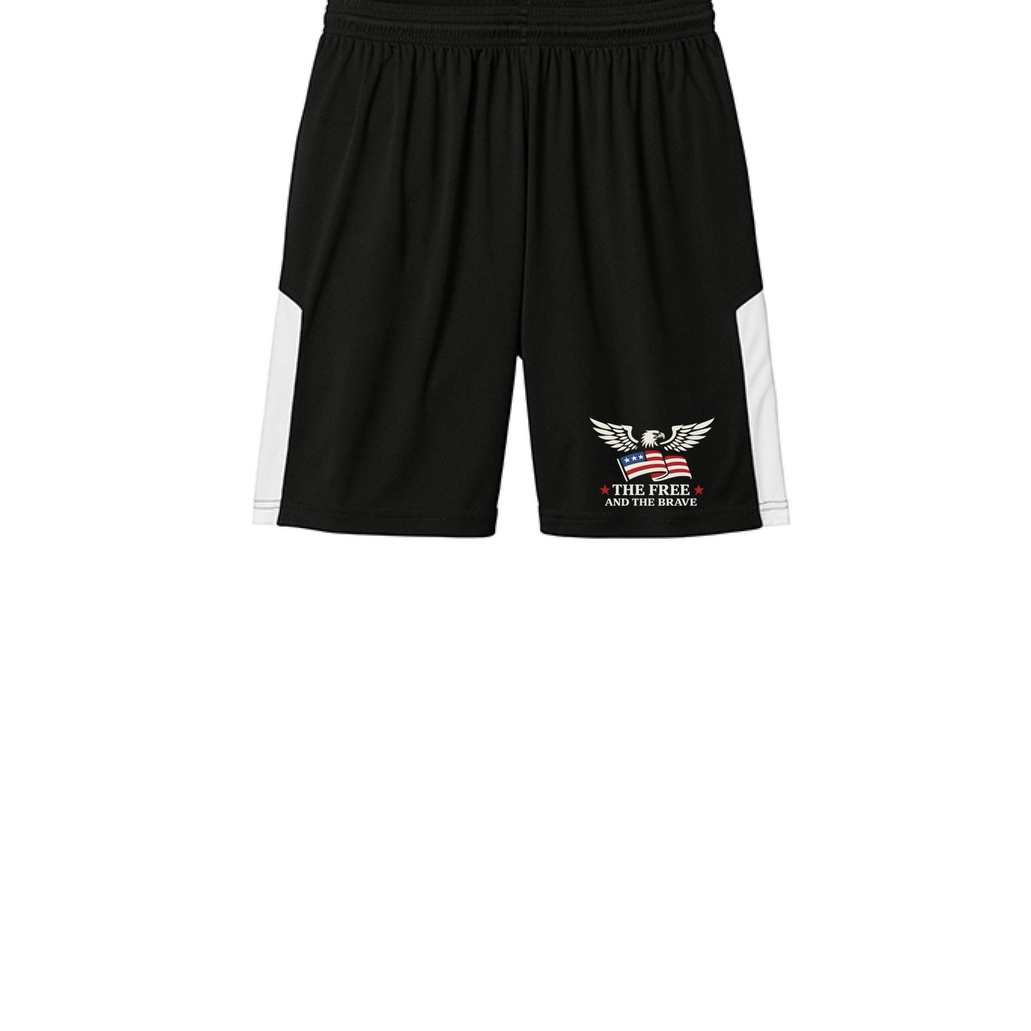 Logo Gym Shorts - Gray - The Free and The Brave