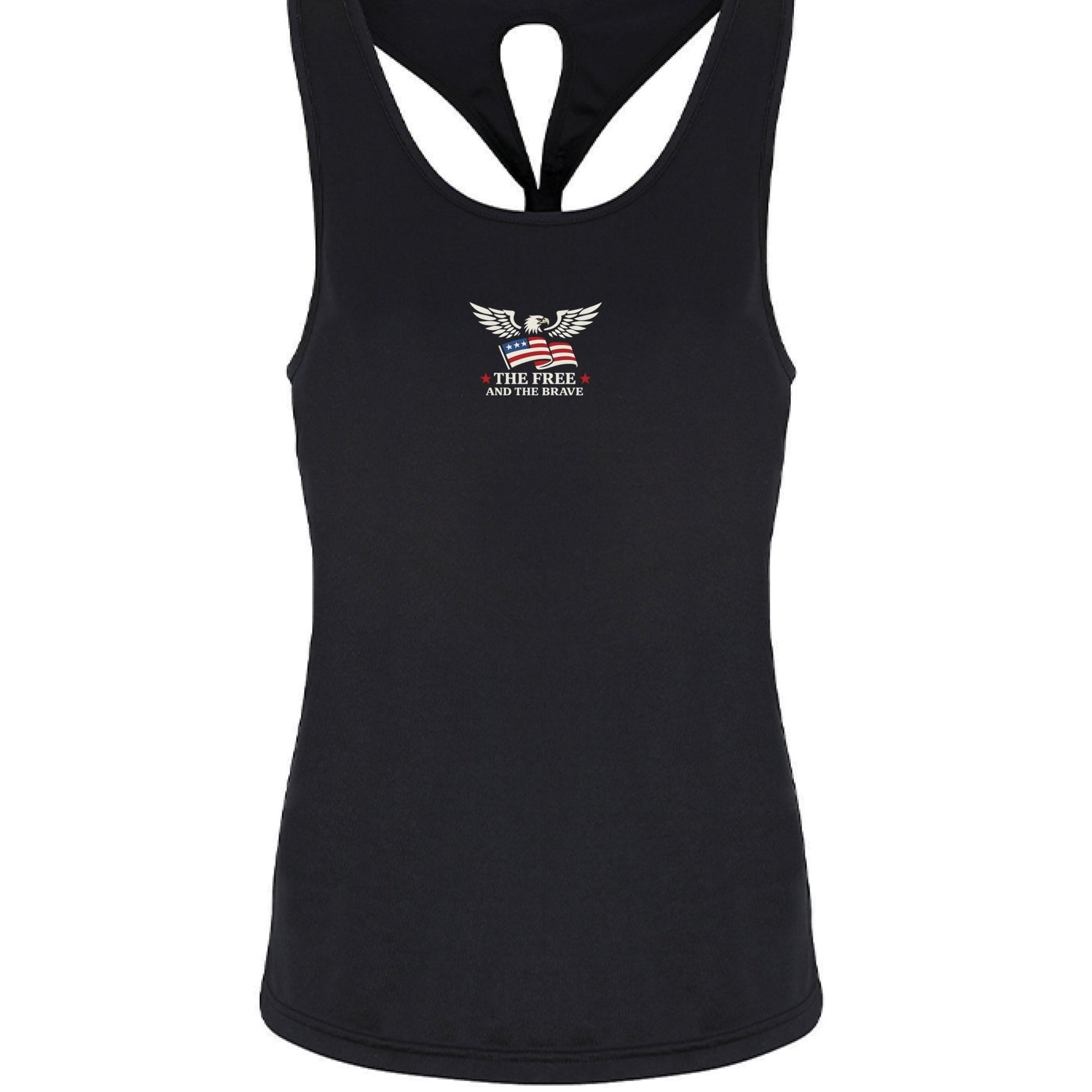 Logo Yoga Knot Tank Top - Black - The Free and The Brave