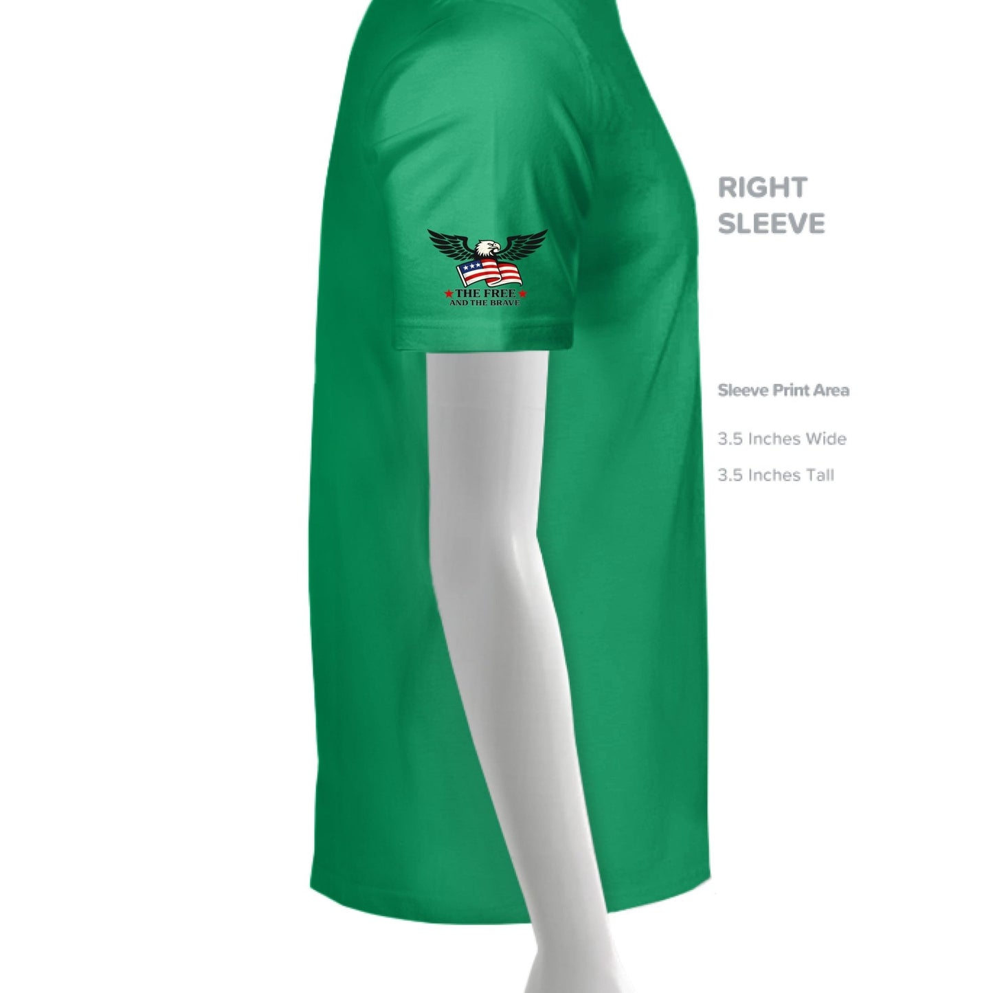 Luck Runs Out Bravery Doesn’t St. Patrick’s Day Irish Warrior T-Shirt - The Free and The Brave