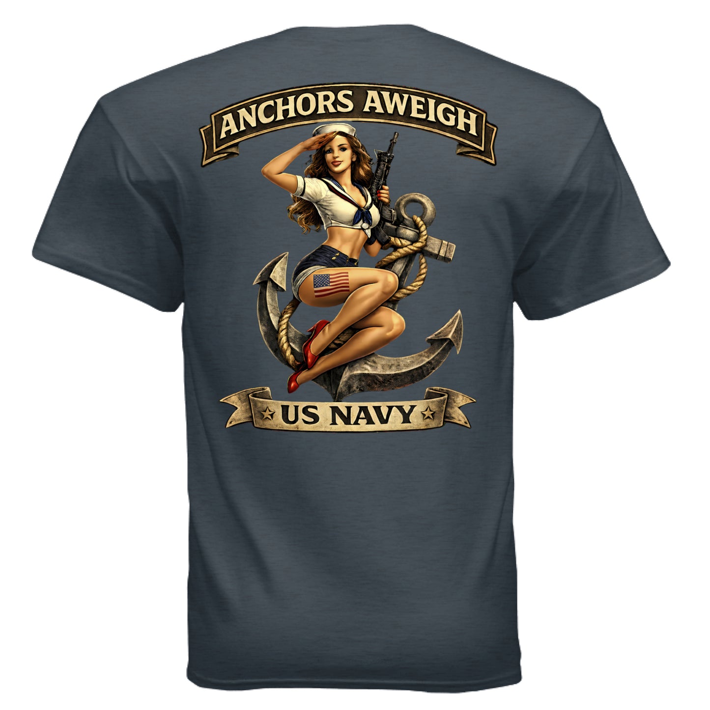 Heather Navy - BACK
