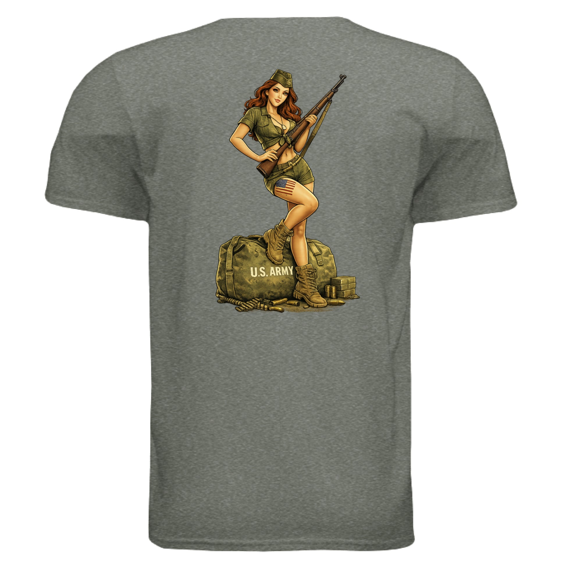 HEATHER MILITARY GREEN - BACK