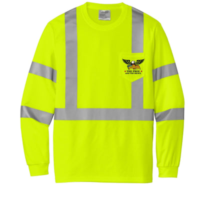 OG Hi - Viz Long Sleeve T - The Free and The Brave