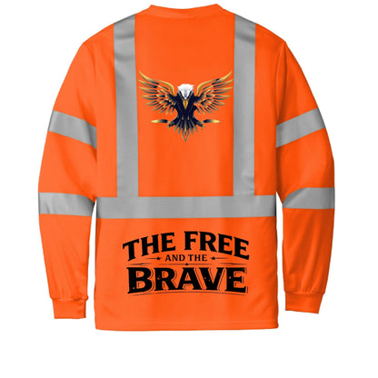 OG Hi - Viz Long Sleeve T - The Free and The Brave