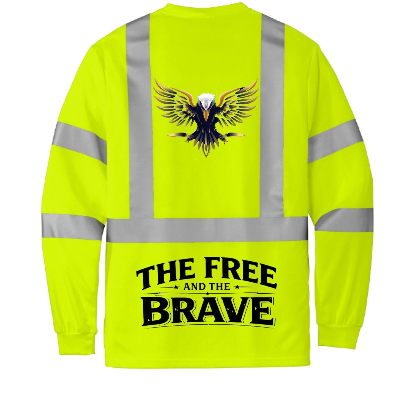 OG Hi - Viz Long Sleeve T - The Free and The Brave