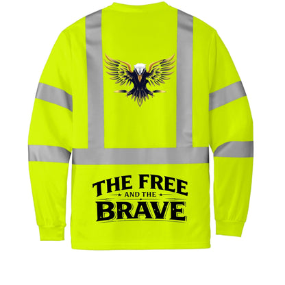 OG Hi - Viz Long Sleeve T - The Free and The Brave