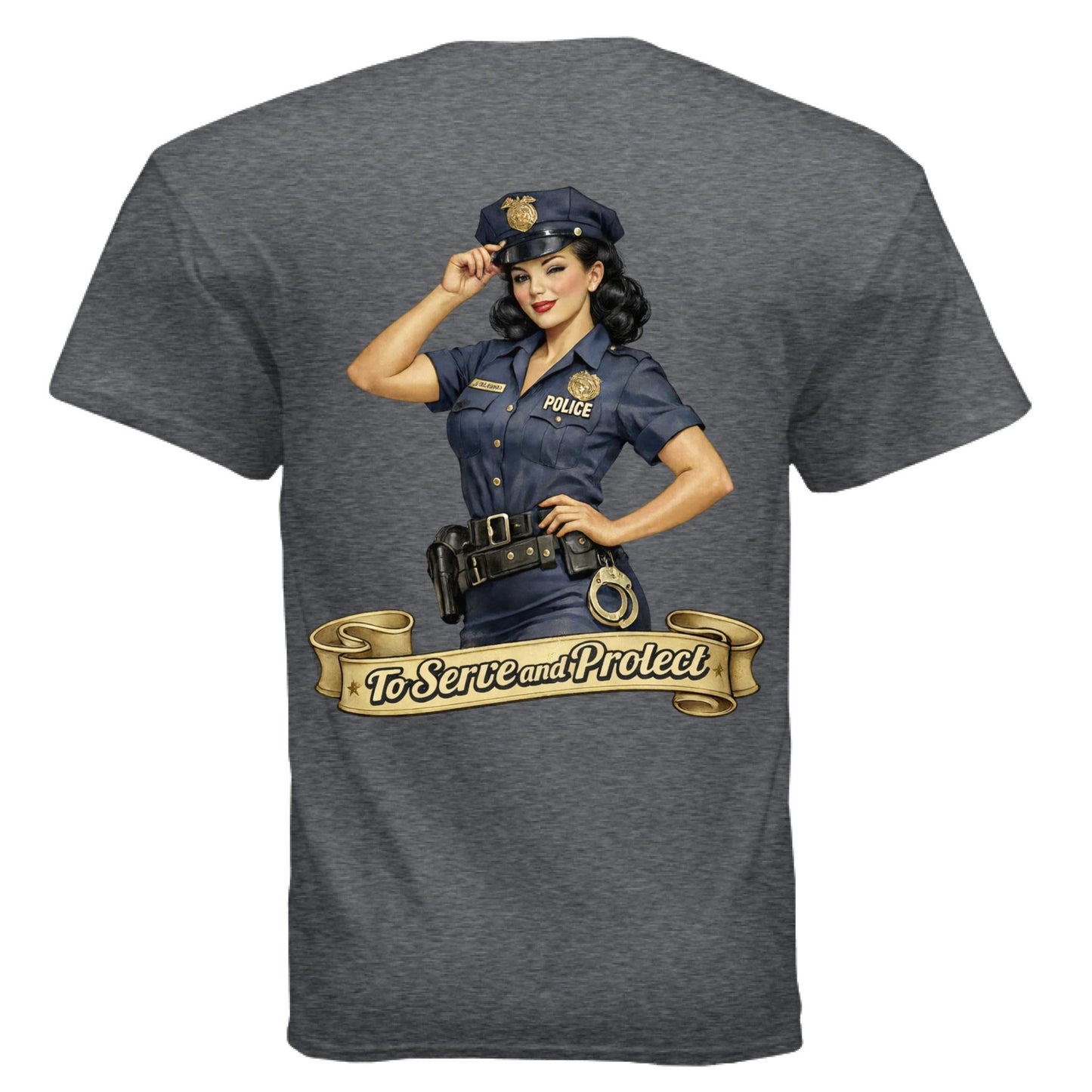 Serve and Protect Pin - Up - The Free and The Brave