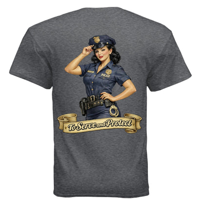 Serve and Protect Pin - Up - The Free and The Brave
