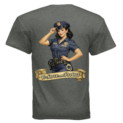 Serve and Protect Pin - Up - The Free and The Brave