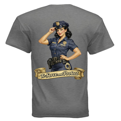 Serve and Protect Pin - Up - The Free and The Brave