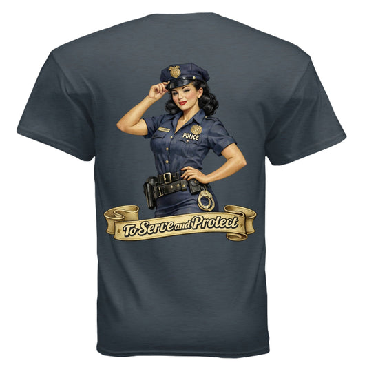Serve and Protect Pin - Up - The Free and The Brave
