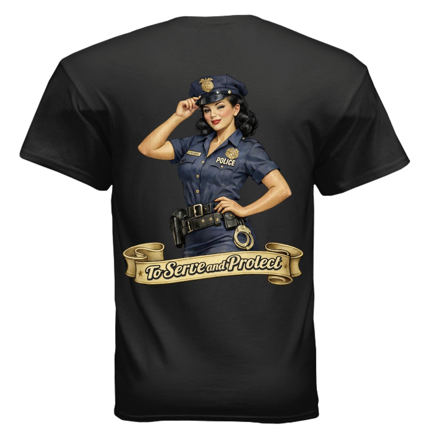 Serve and Protect Pin - Up - The Free and The Brave